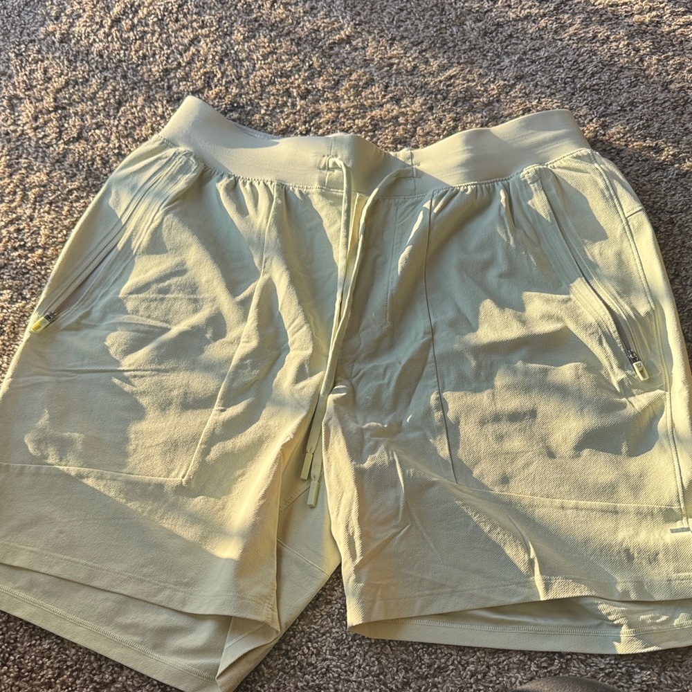 lululemon athletica Light Green Athletic Shorts